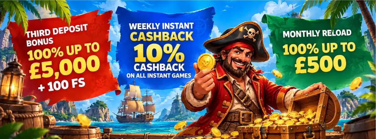 CrashPirate Casino extra bonuses